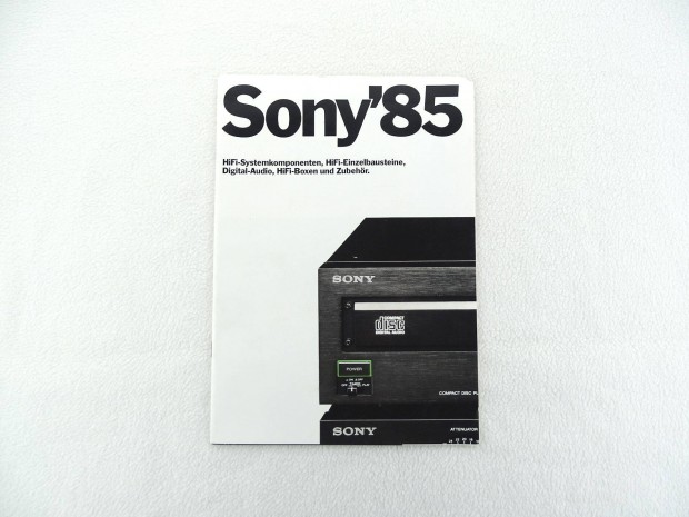 Sony 1985 HiFi prospektus