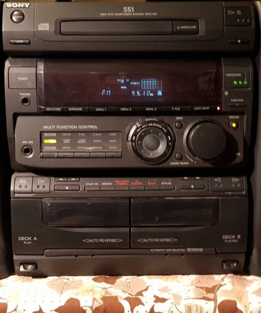 Sony 551 nagyteljestmny hifi rdi tuner, cd, deck, aux