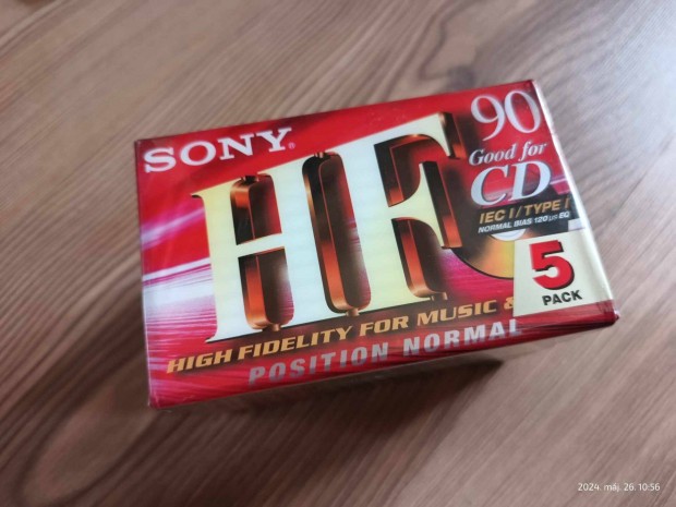Sony 5 db audio bontatlan kazettk