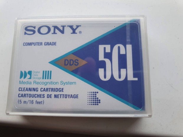 Sony 5cl DDS Cleaning Cartridges DG5CLAa, bontatlan j kazetta