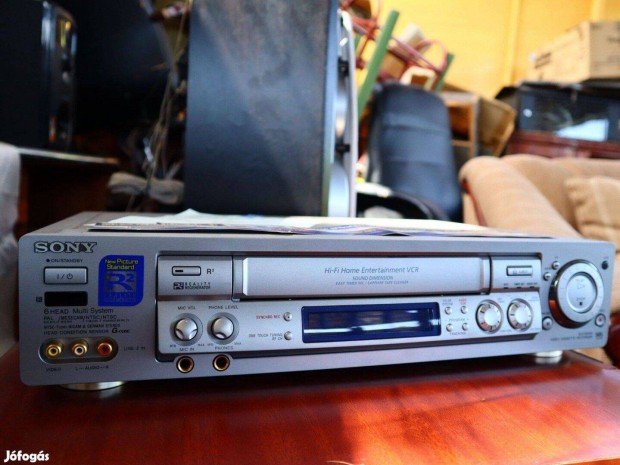 Sony 6 fejes HI-FI Stereo QS szris vhs cscsvide magn deck