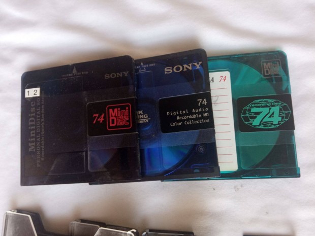 Sony 74 md minidisc lemez 3 darab, lehet kln is