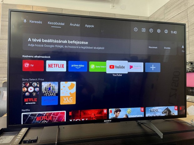 Sony Android Smart 4K tv számlával garanciával