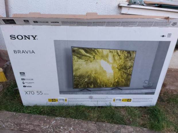 Sony Bravia 138 cm, 4 K. Tvirnytval, talppal, Srlt