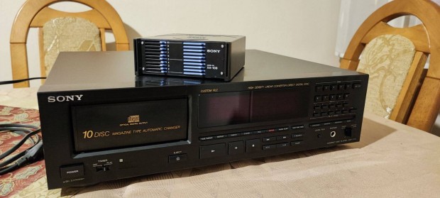 Sony CDP-C910 asztali cd-lejtsz, 10 lemezes, cd tras