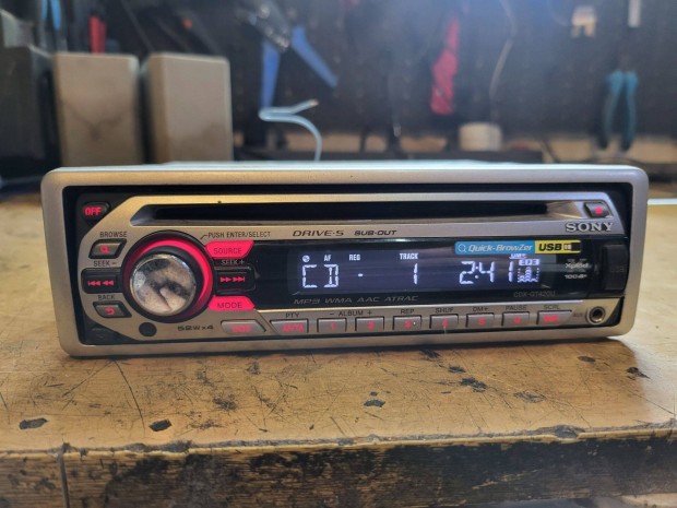 Sony CDX-GT420U fejegység ( Usb/aux/cd/tuner)
