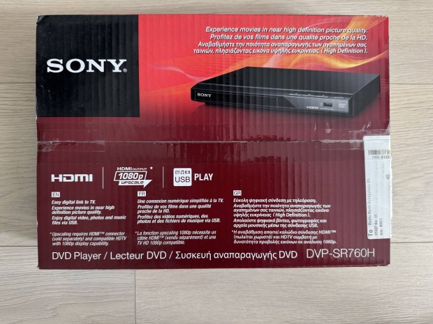 Sony DVP-SR760H DVD lejtsz, bontatlan, j