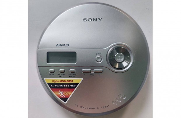 Sony D-NE241 MP3 CD/RW Discman CD Walkman CD Lejtsz Compact DISC