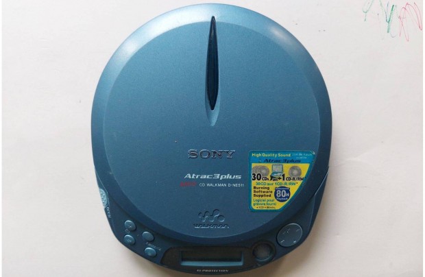 Sony D-NE511 MP3 CD-R/RW Discman CD Walkman CD Lejtsz Compact DISC