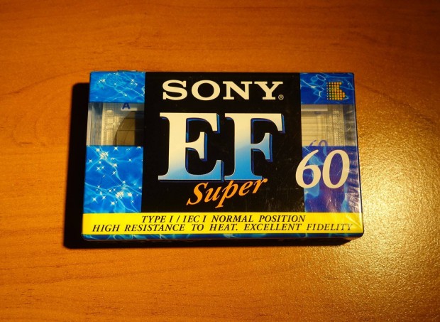 Sony EF Super 60 bontatlan norml kazetta 1995 deck