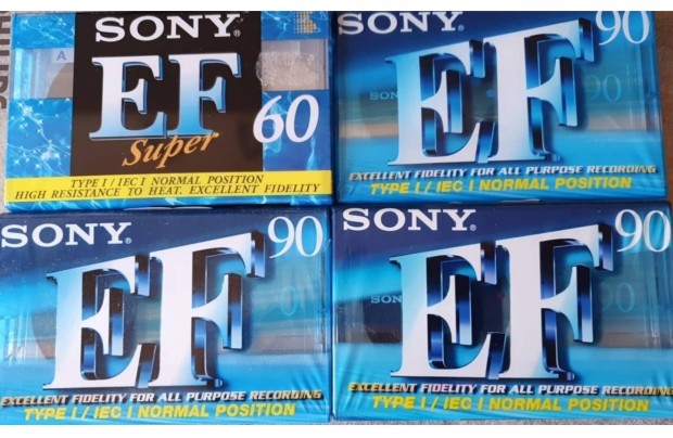 Sony Ef, Super Ef kazetta 4db. Slim kiads japn