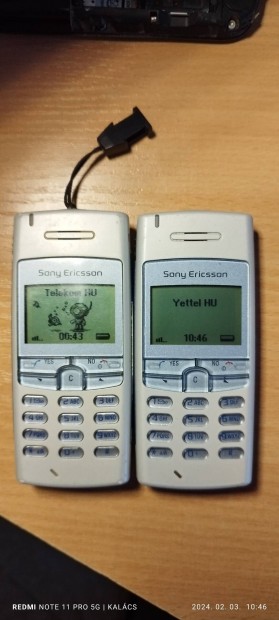 Sony Ericsson t-100 2db egy db toltovel
