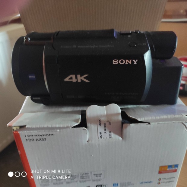 Sony FDR-AX53 j vide kamera elad