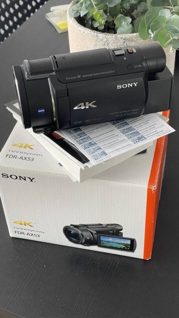 Sony Fdr-ax53 4k kamera szinte uj!