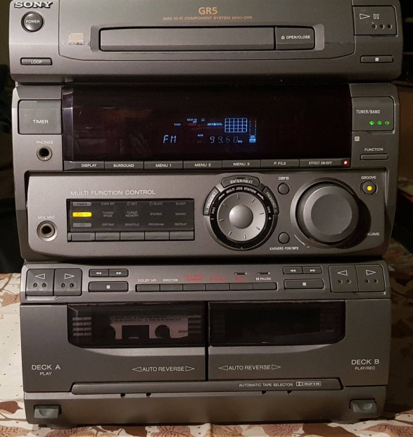 Sony GR5 nagyteljestmny hifi rdi tuner, cd, deck, aux f4