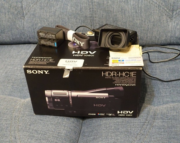 Sony HDR HC1 kamera doboz tlt akkumultor napellenz kezelsi tm