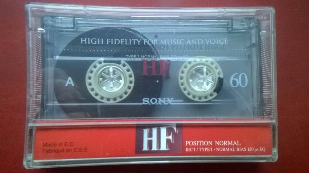 Sony HF 60 retro hang kazetta ,High Fidelity for Music and Voice