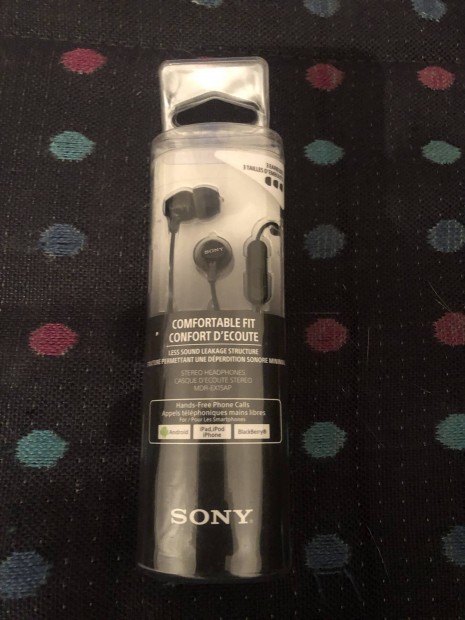 Sony MDR-EX15AP fülhallgató - bontatlan