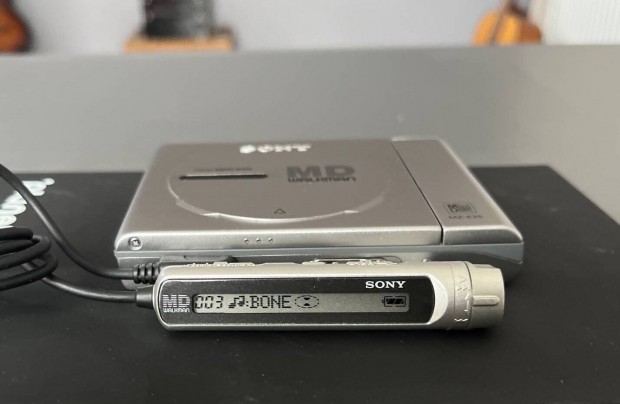 Sony MZ-E25 Minidisc Walkman tvirnytval, gyjti llapot