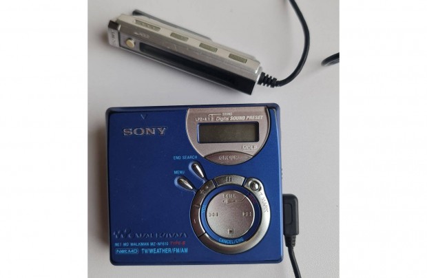 Sony MZ-NF610 rdis Minidisc felvev MD Mini Disc Walkman 1