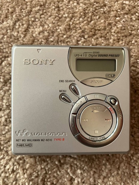 Sony MZ-N 510 hordozhat MD walkman