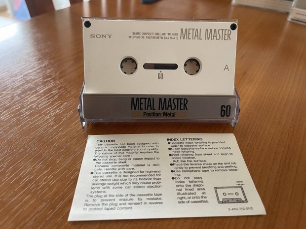 Sony Metal Master 60 kazetta