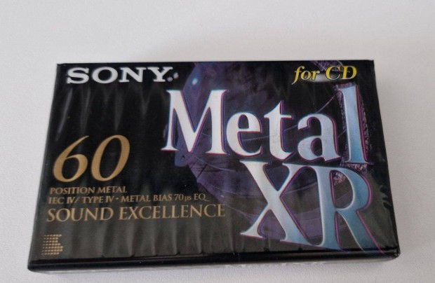 Sony Metal XR 60 kazetta bontatlan