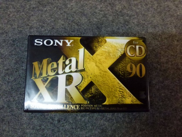 Sony Metal XR 90 kazetta bontatlan