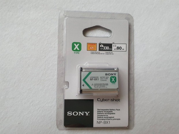Sony NP-BX1 akkumultor, tartval. Bontatlan. 1240mAh Npbx1