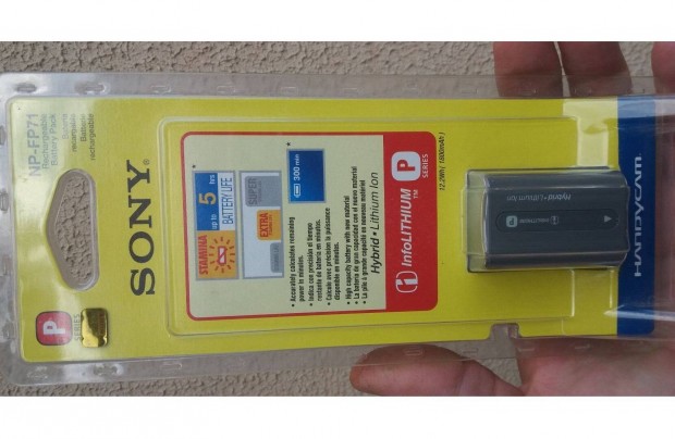 Sony NP-FP71 kamera akku eredeti bontatlan csomagolsban