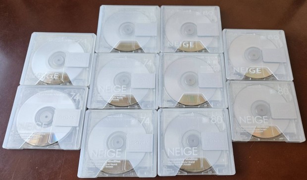 Sony Neige 74 s Neige 80 Minidisc lemezek