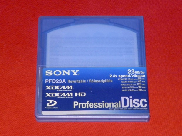 Sony PFD23-A Xdcam professzionális optikai lemez kamerához 23,3 GB