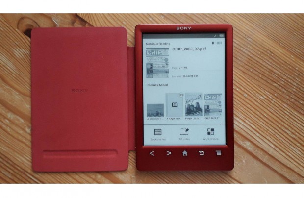 Sony PRS-T3 E-book olvas