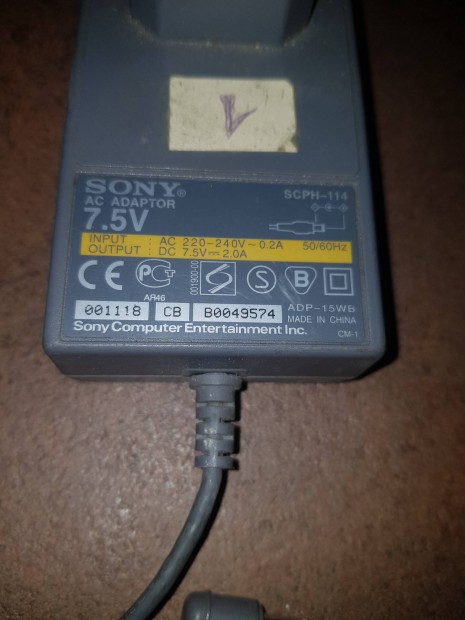 Sony PS1 7.5 V tpegysg ,  hibatlan mkdessel 