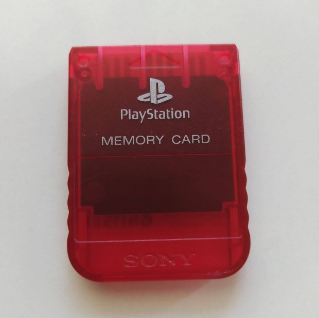 Sony PS1 eredeti Memória kártya Playstation 1 Piros
