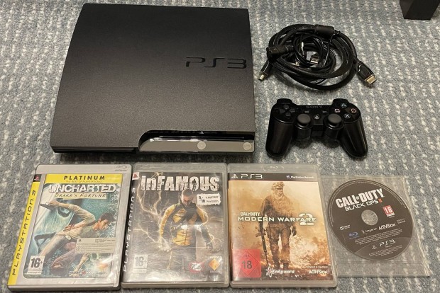 Sony PS3 Slim 160GB konzol Playstation 3 PS 3