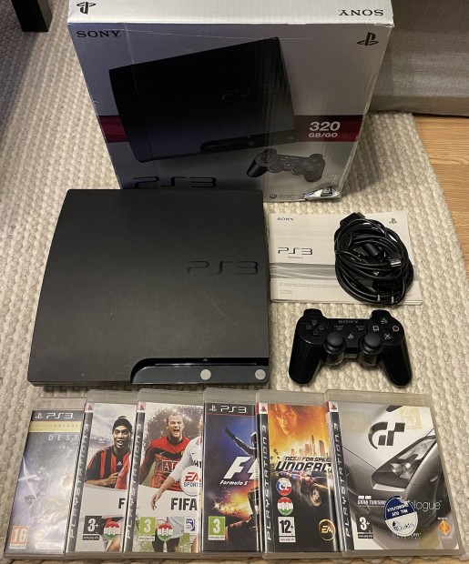 Sony PS3 Slim 160GB konzol Playstation 3 PS 3