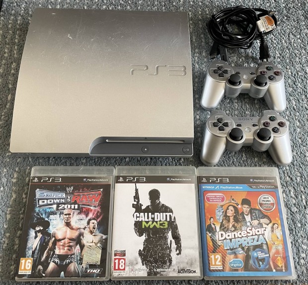 Sony PS3 Slim 320GB Silver Playstation 3 PS 3 konzol