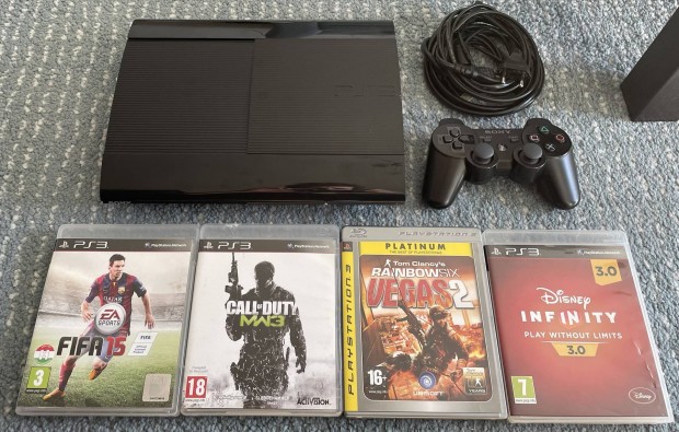 Sony PS3 Superslim 320GB konzol Playstation 3 PS 3