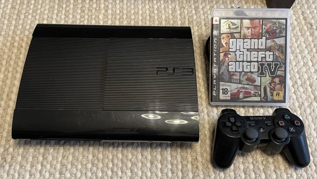 Sony PS3 Superslim 500GB konzol Playstation 3 PS 3 GTA 4