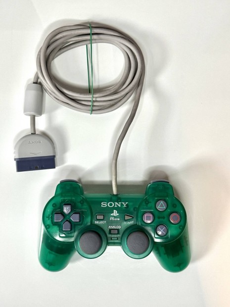 Sony Playstation 1 Emerald Green kontroller jszer llapotban