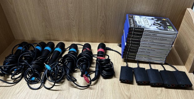 Sony Playstation 2 Singstar mikrofonok s jtkok