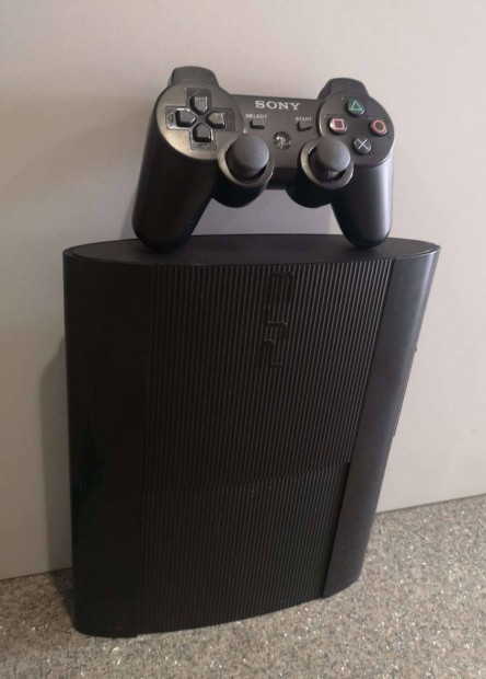 Sony Playstation 3 Super Slim 500GB Fekete 1db Gyári Joy-al eladó!