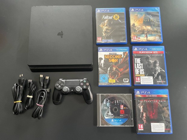 Sony Playstation 4 Slim 1TB + Sok Jtk Komplett! PS4 Play Station