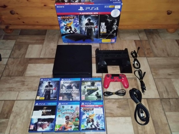 Sony Playstation 4 Slim 1Tb - (Sok jtkkal + ht s tltlloms)