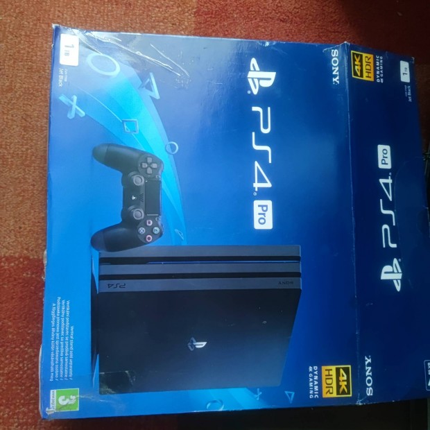 Sony Playstation 4 pro 1 TB, dobozban 