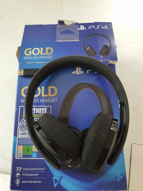 Sony Playstation Gold Wireless Headsettel fejhallgat, mikrofonnal