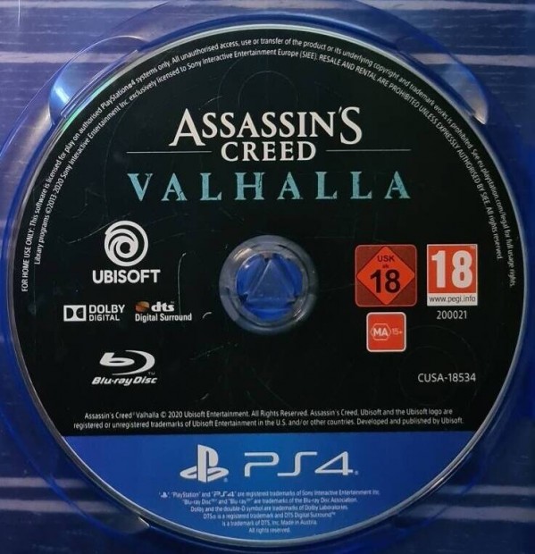 Sony Playstation ps4 Assassin's Creed Valhalla