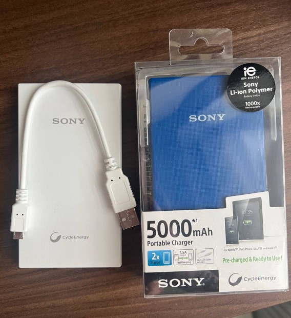 Sony Portable Charger 5000mAh gyorstlt