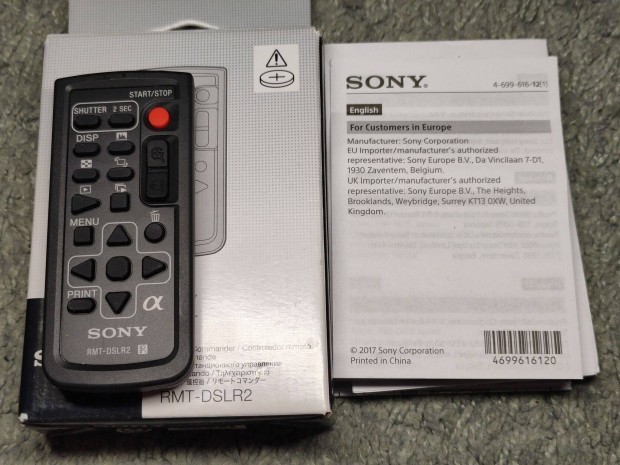 Sony RMT-DSLR2 tvirnyt Sony vzakhoz